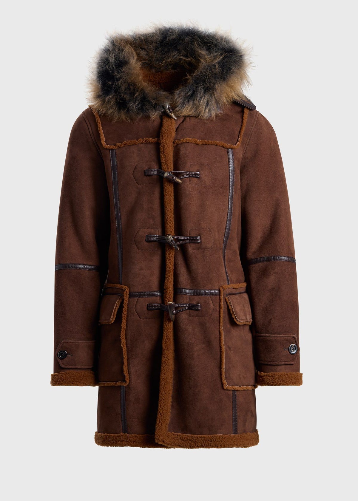 Shearling Toggle Coat - Paul Stuart Sale