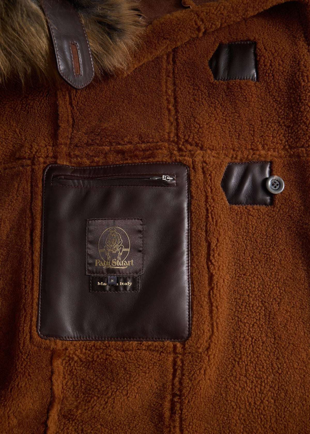 Shearling Toggle Coat - Paul Stuart Sale