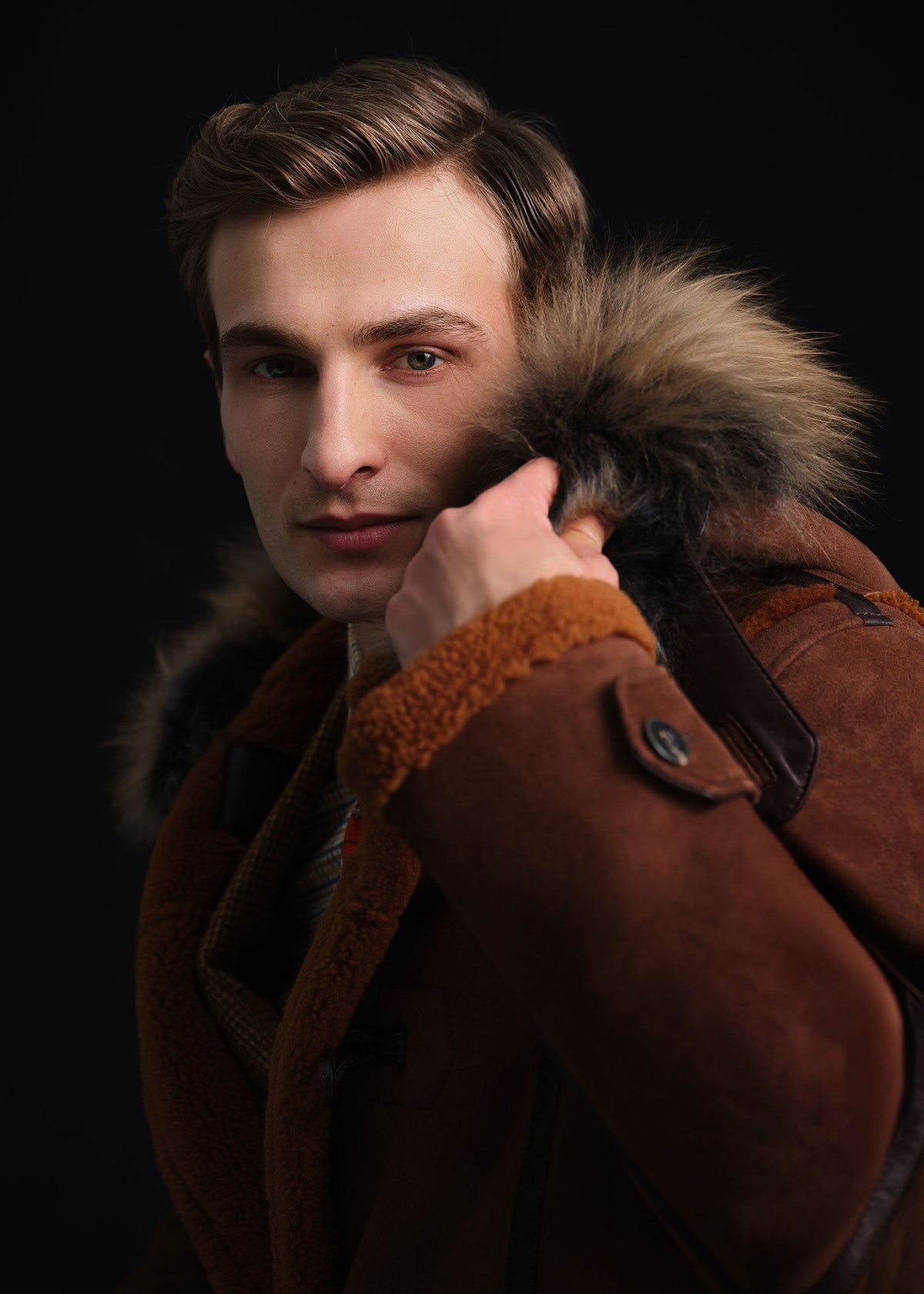 Shearling Toggle Coat - Paul Stuart Sale