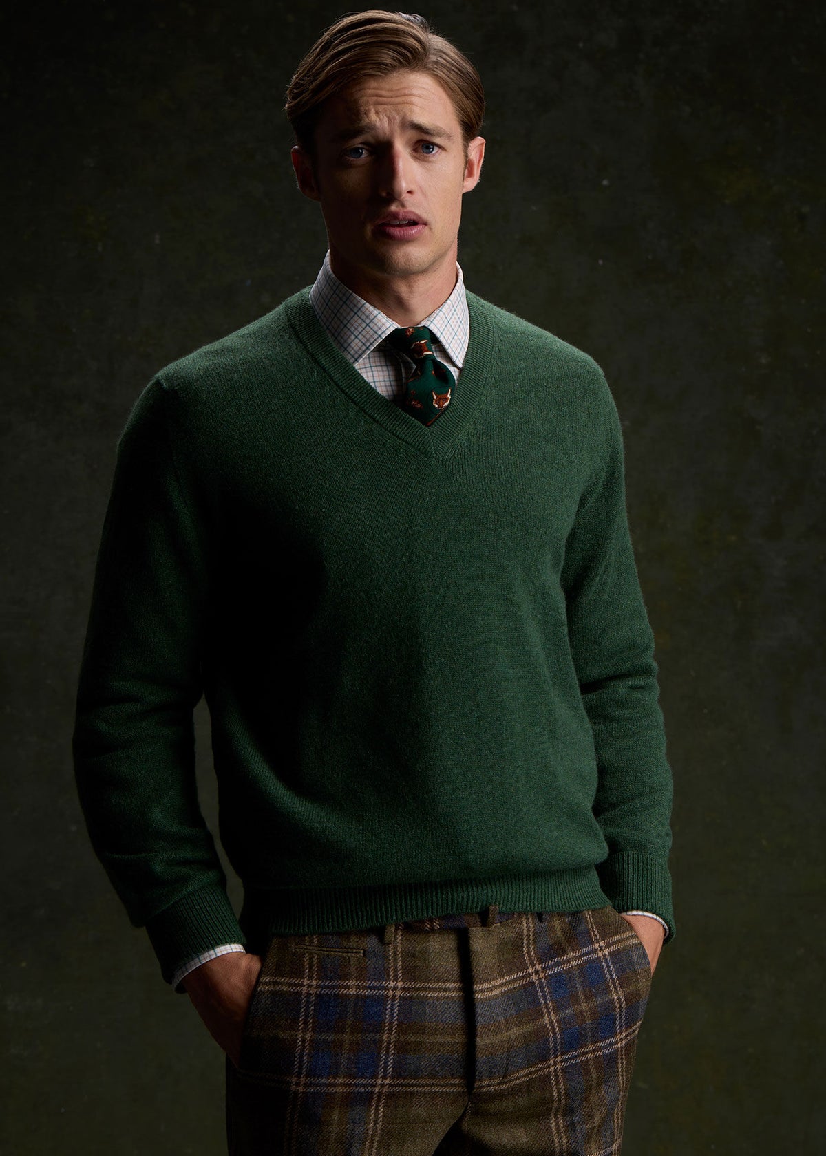 Classic Cashmere V-Neck Sweater - Paul Stuart Classic