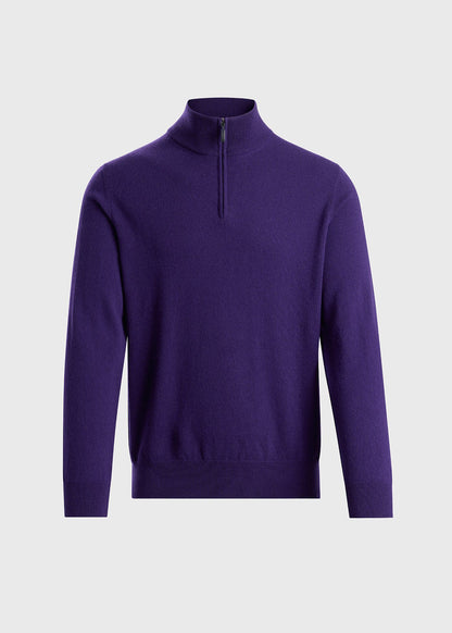 Essential Cashmere Quarter Zip Sweater - Paul Stuart Premium
