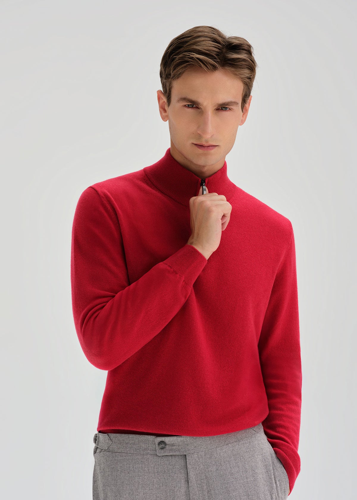 Essential Cashmere Quarter Zip Sweater - Paul Stuart Best Price