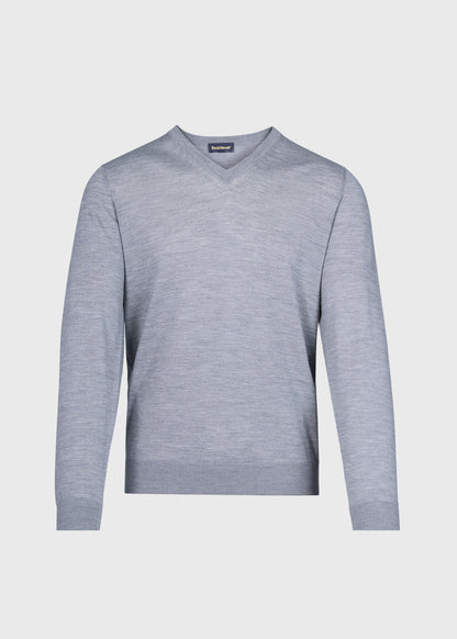 Essential Merino Wool V-neck Sweater - Paul Stuart Best Seller