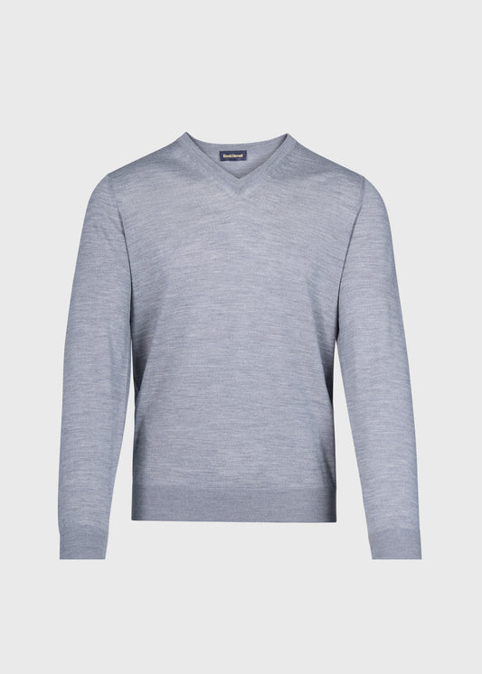 Essential Merino Wool V-neck Sweater - Paul Stuart Best Seller