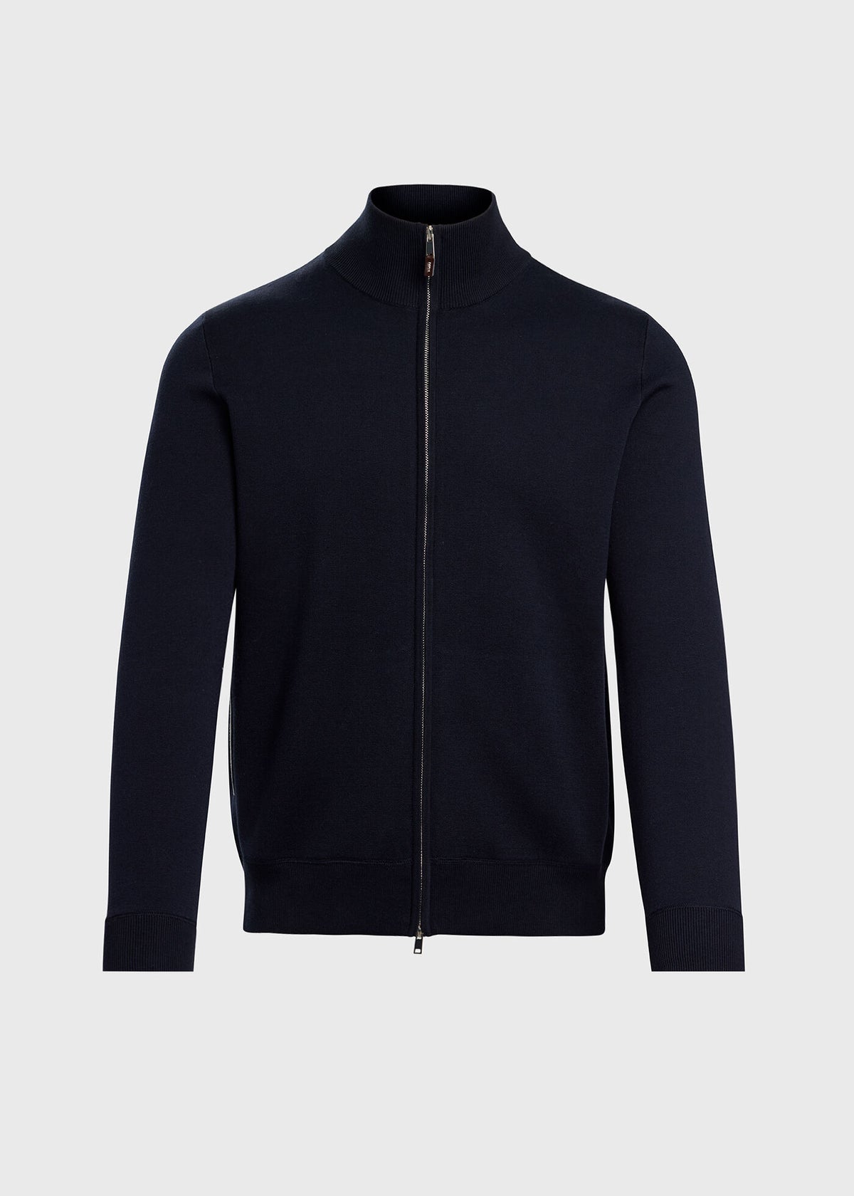 Silk & Cotton Full Zip Cardigan - Paul Stuart New