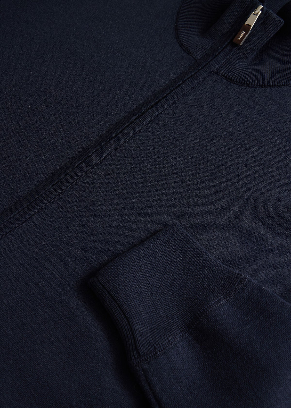 Silk & Cotton Full Zip Cardigan - Paul Stuart New