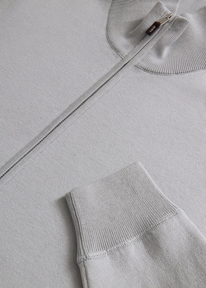 Silk & Cotton Full Zip Cardigan - Paul Stuart Best Seller