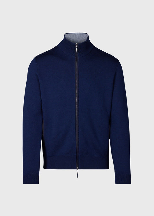 Wool Jersey Zip Cardigan - Paul Stuart Great Value