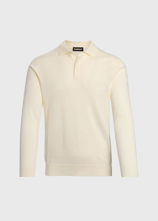 Organic Cotton Long Sleeve Polo - Paul Stuart Hot Sale