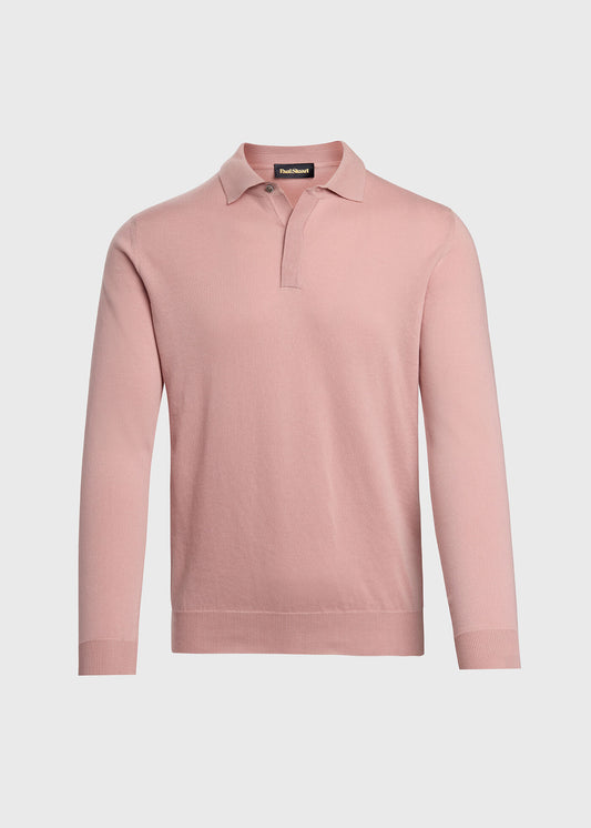 Organic Cotton Long Sleeve Polo - Paul Stuart Everyday