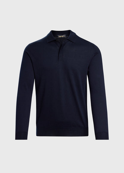 Organic Cotton Long Sleeve Polo - Paul Stuart Premium