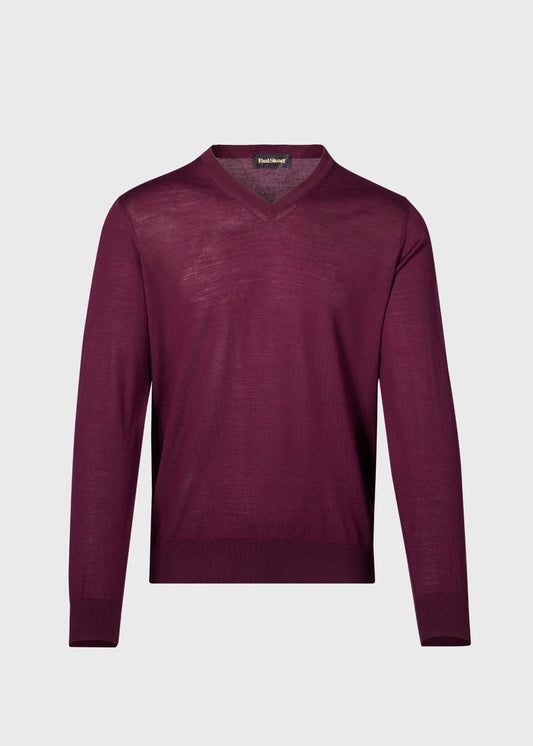 Essential Merino Wool V-neck Sweater - Paul Stuart Premium