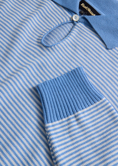 Long Sleeve Stripe Polo - Paul Stuart Recommended