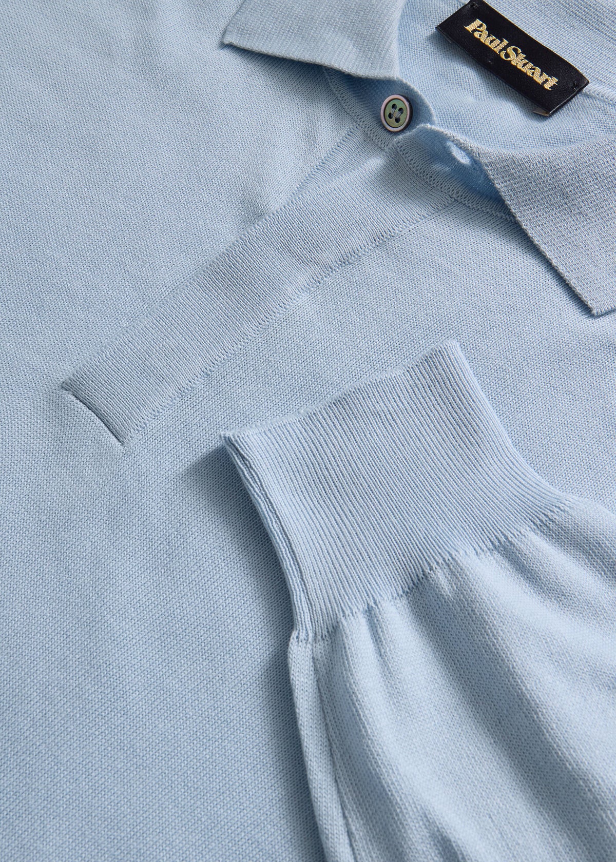 Organic Cotton Long Sleeve Polo - Paul Stuart Discount