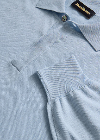 Organic Cotton Long Sleeve Polo - Paul Stuart Discount
