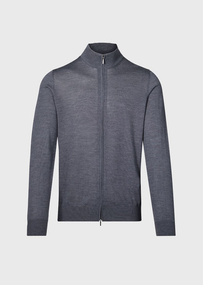 Essential Merino Wool Zip Cardigan - Paul Stuart Trending