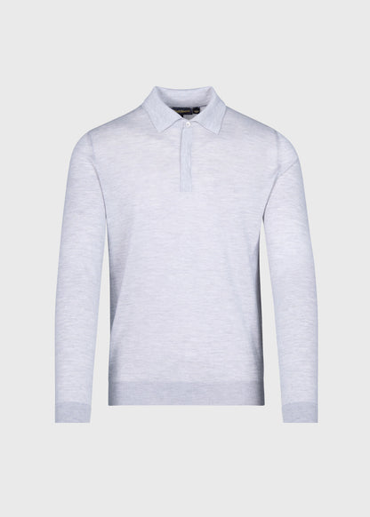Cashmere & Silk Long Sleeve Polo - Paul Stuart Quality