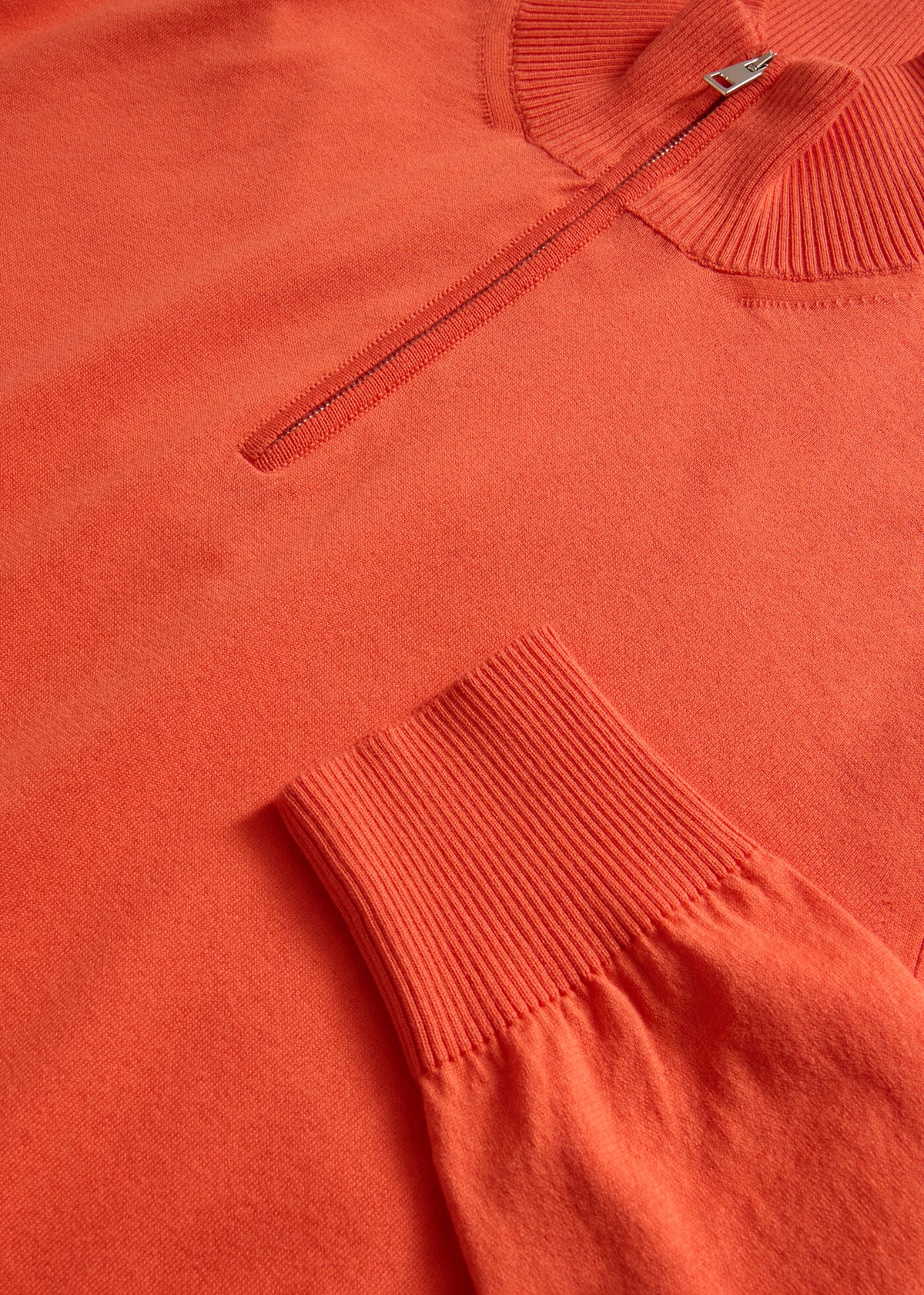 Quarter Zip Cotton Sweater - Paul Stuart Smart Buy
