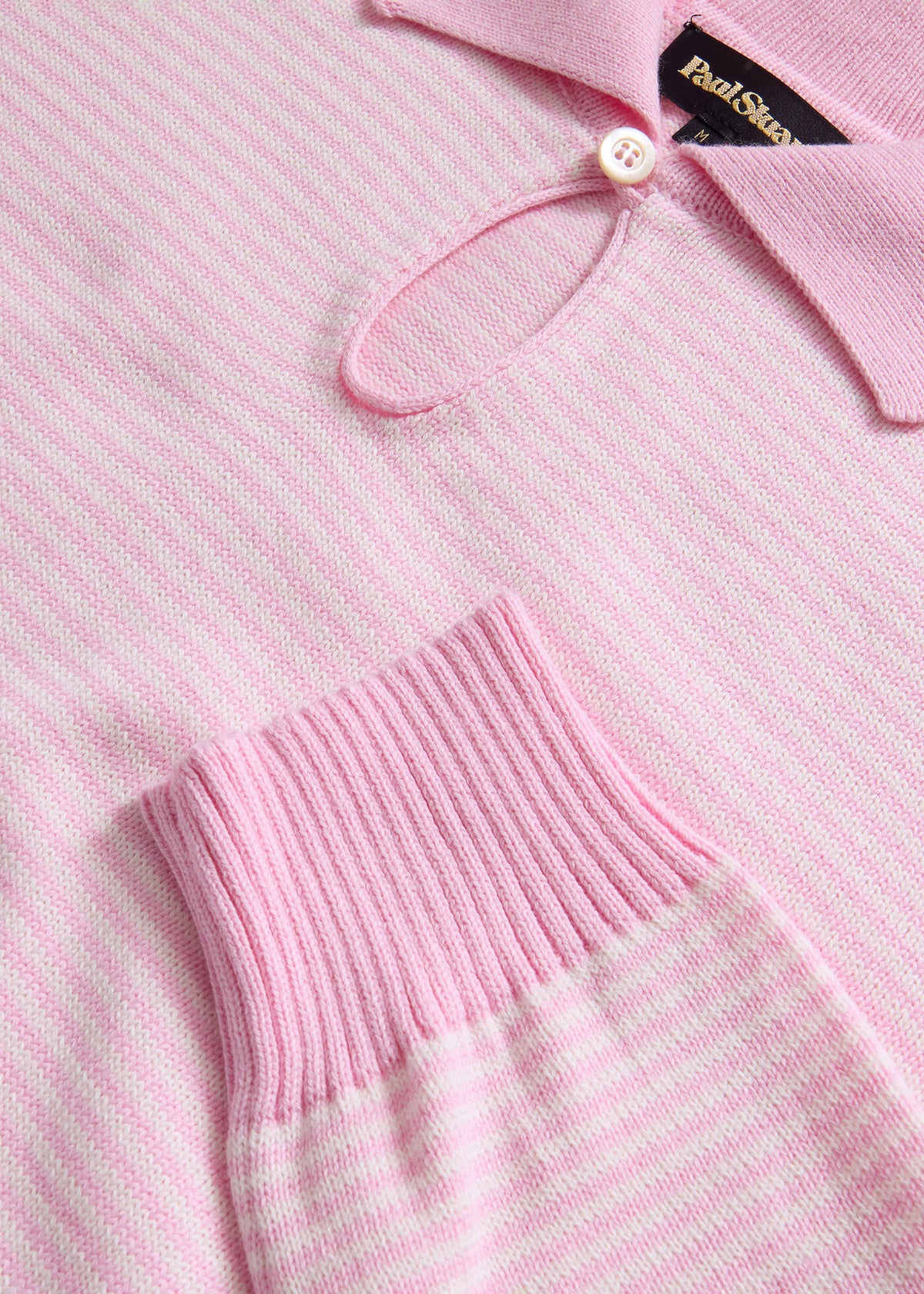 Long Sleeve Stripe Polo - Paul Stuart Premium