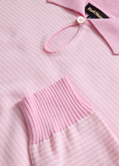 Long Sleeve Stripe Polo - Paul Stuart Premium