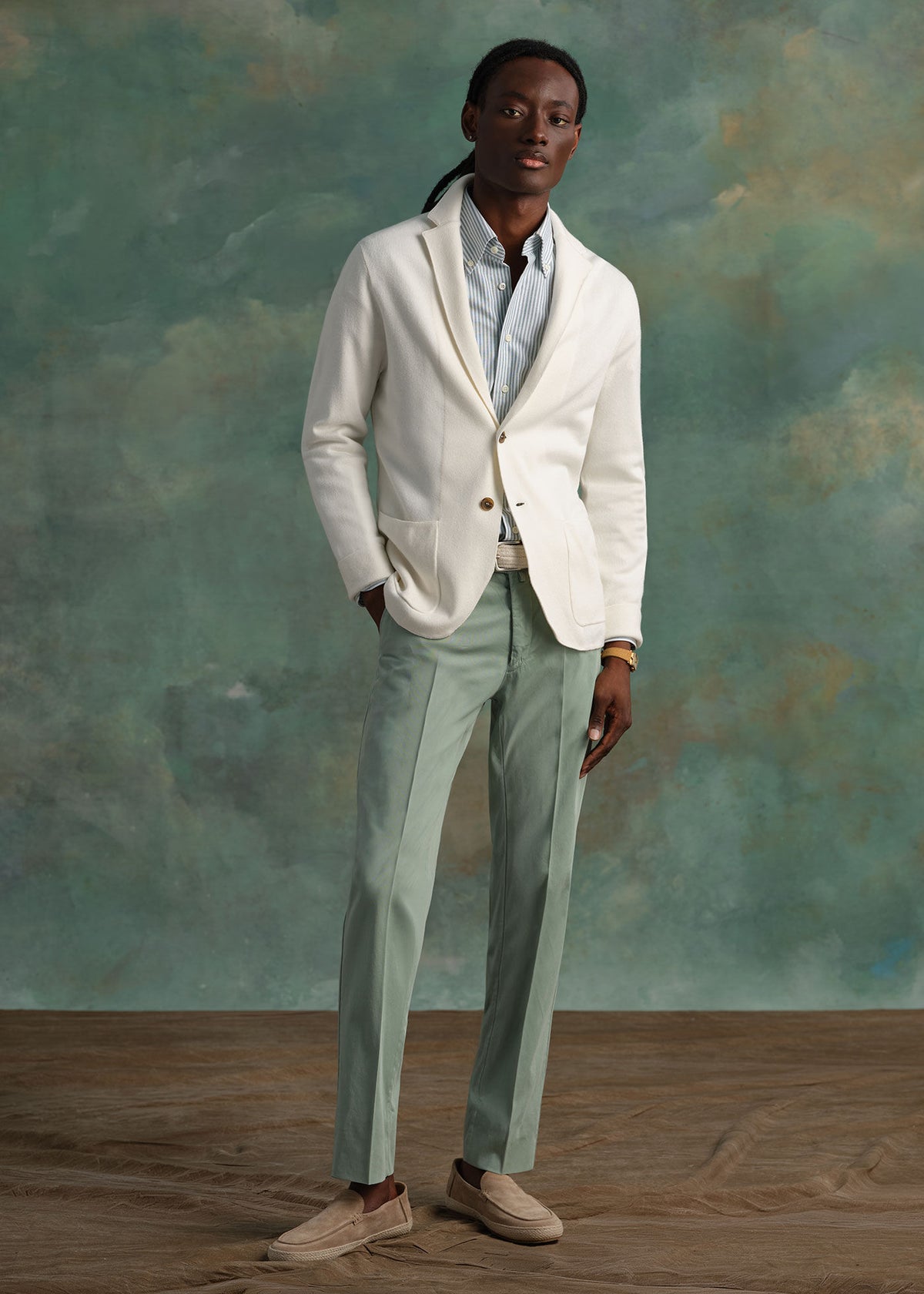 Single Breasted Knit Blazer - Paul Stuart Trending