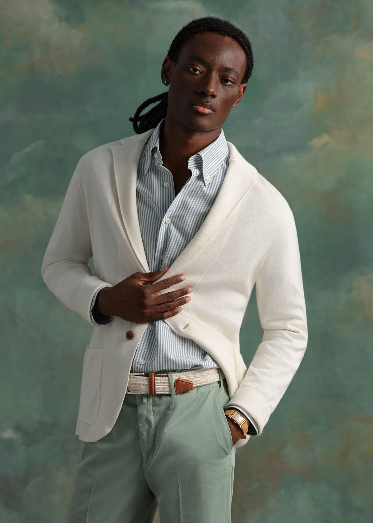 Single Breasted Knit Blazer - Paul Stuart Trending