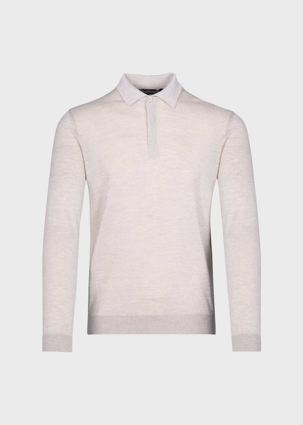 Cashmere & Silk Long Sleeve Polo - Paul Stuart Trusted