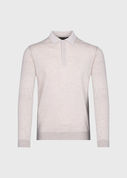 Cashmere & Silk Long Sleeve Polo - Paul Stuart Trusted