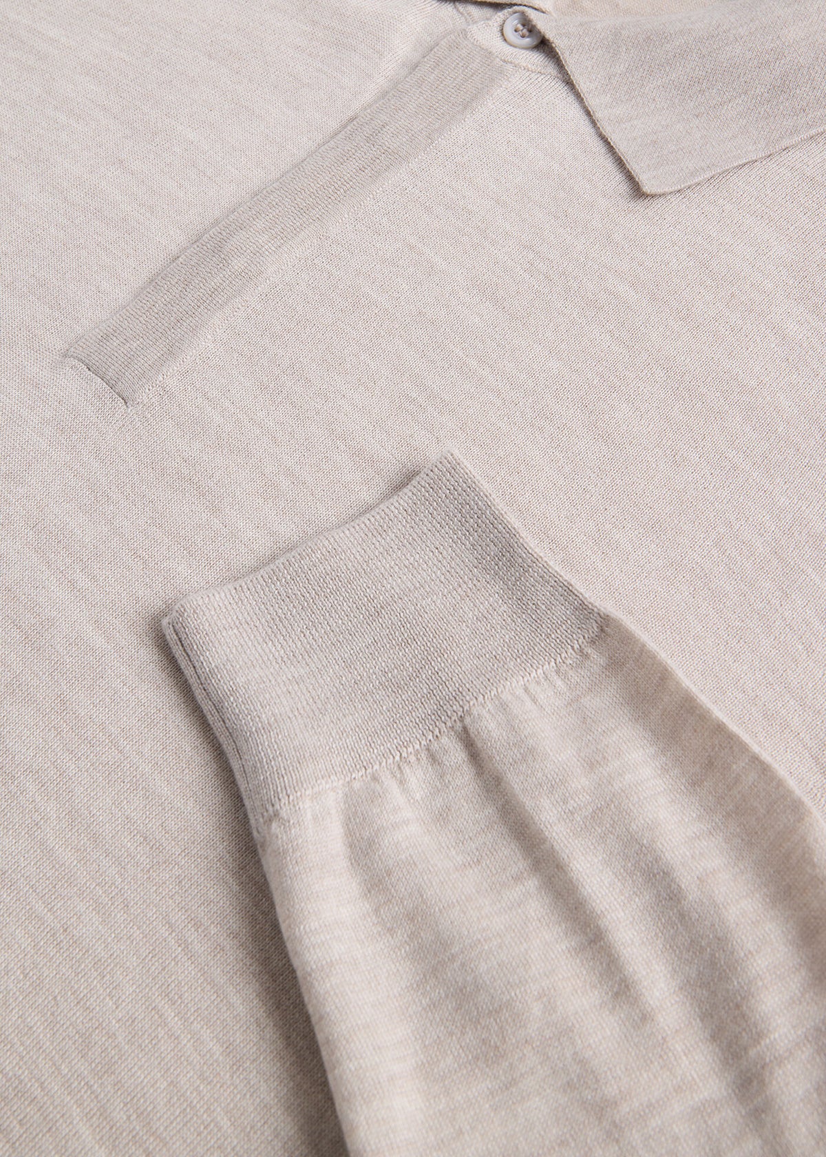 Cashmere & Silk Long Sleeve Polo - Paul Stuart Trusted