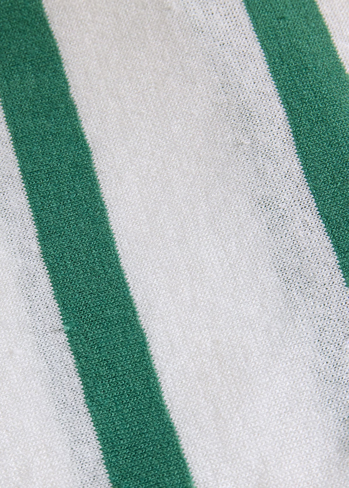 Linen & Cotton Horizontal Stripe Polo - Paul Stuart Quality