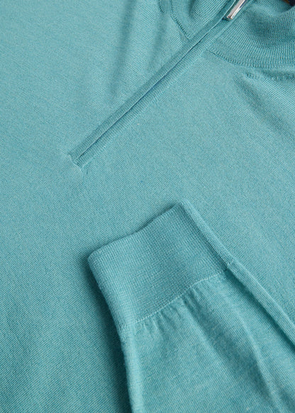 Cashmere & Silk Quarter Zip Pullover - Paul Stuart Classic