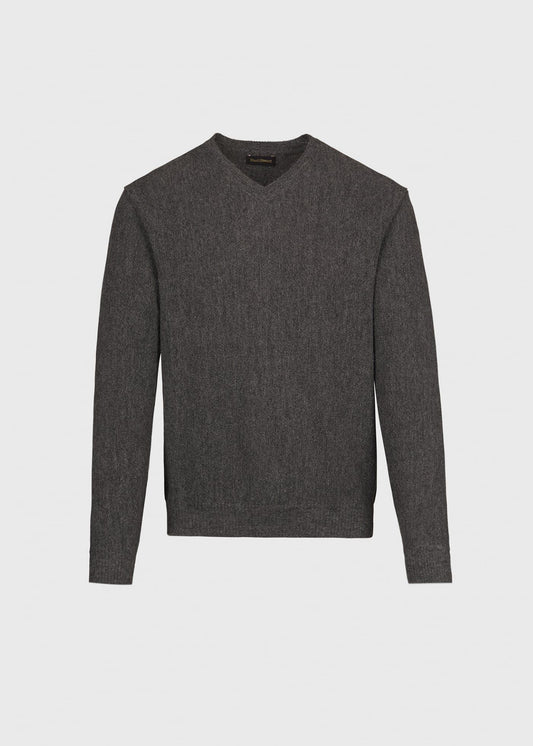 Classic Alpaca Links V-Neck Sweater - Paul Stuart Trusted