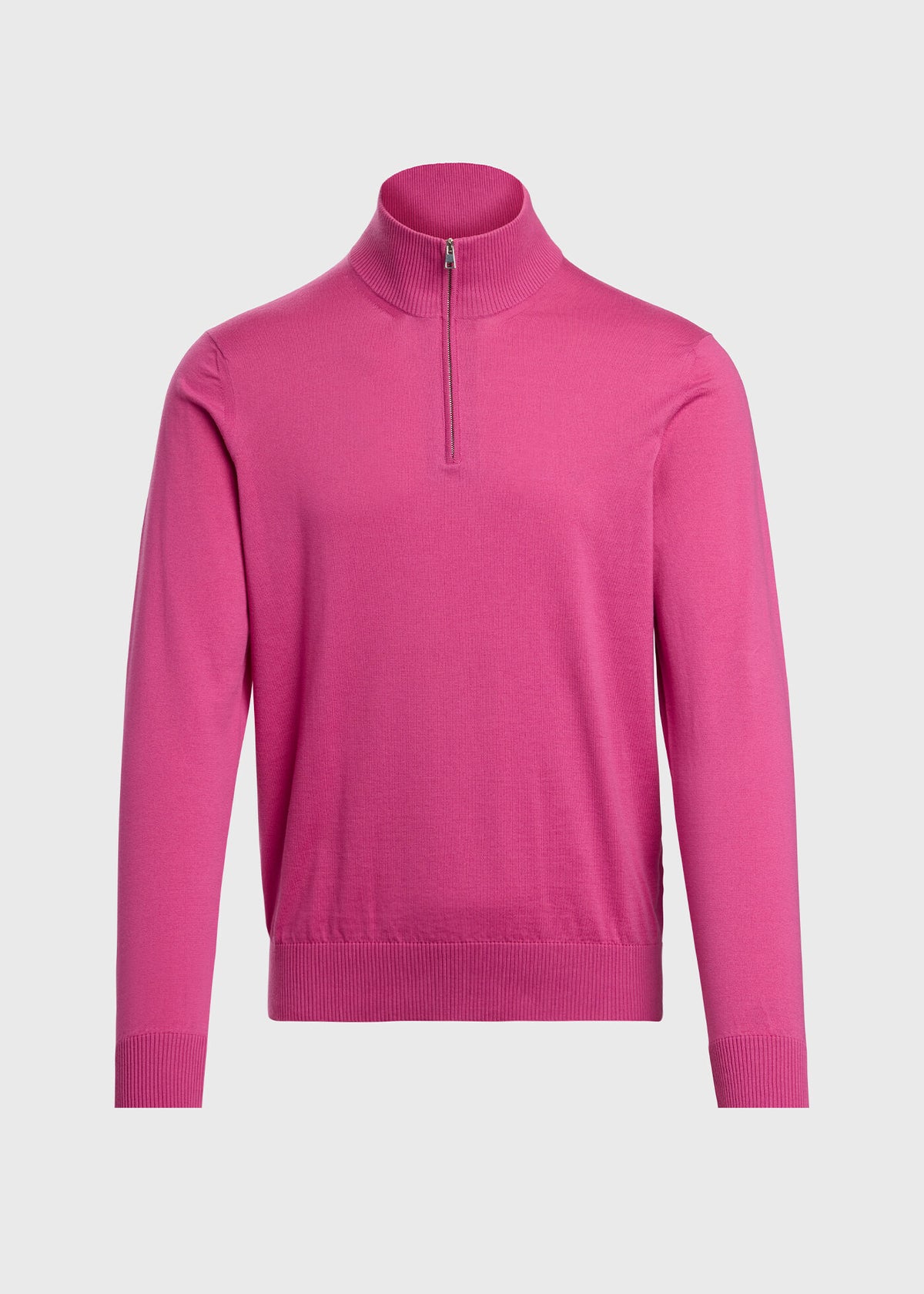Quarter Zip Cotton Sweater - Paul Stuart Recommended