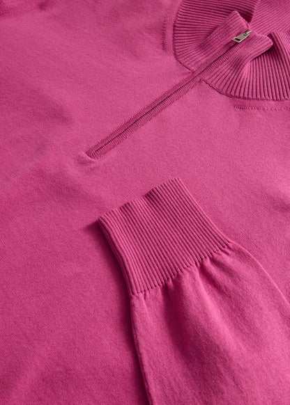 Quarter Zip Cotton Sweater - Paul Stuart Recommended