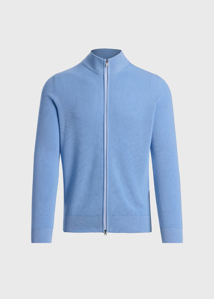 Ribbed Full Zip Cardigan - Paul Stuart Special Offer