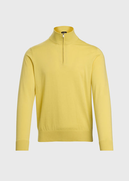 Quarter Zip Cotton Sweater - Paul Stuart Everyday
