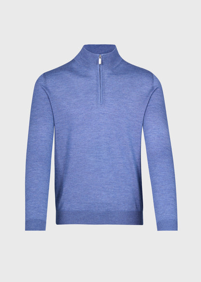 Cashmere & Silk Quarter Zip Pullover - Paul Stuart New