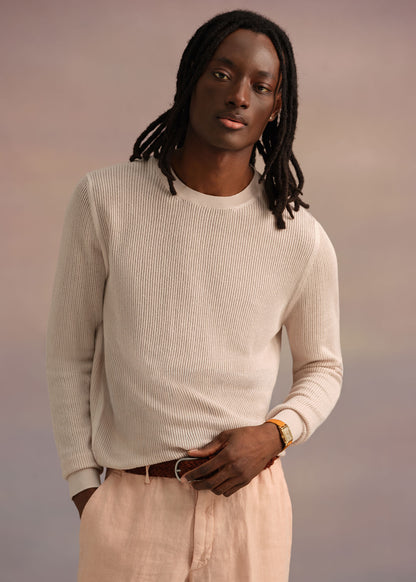 Silk & Cotton Crew Neck - Paul Stuart Hot Sale