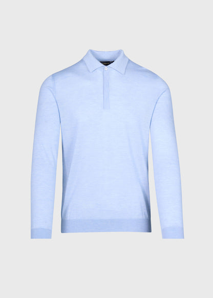Cashmere & Silk Long Sleeve Polo - Paul Stuart Value