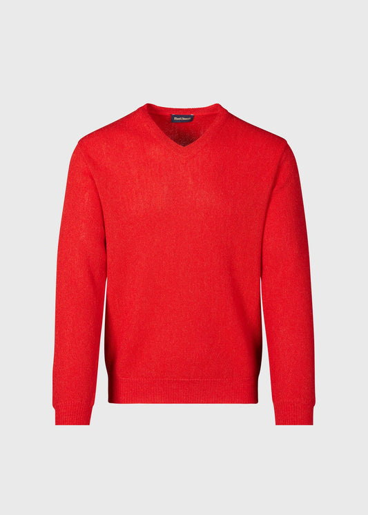 Classic Alpaca Links V-Neck Sweater - Paul Stuart Special Offer