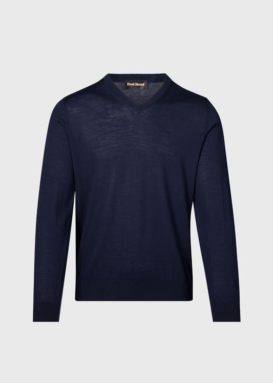 Essential Merino Wool V-neck Sweater - Paul Stuart Signature