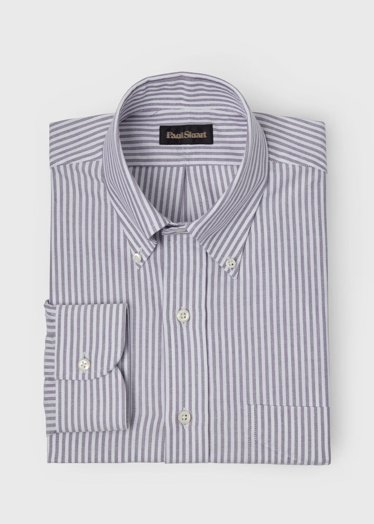 Stripe Oxford Button-Down Shirt - Paul Stuart Premium