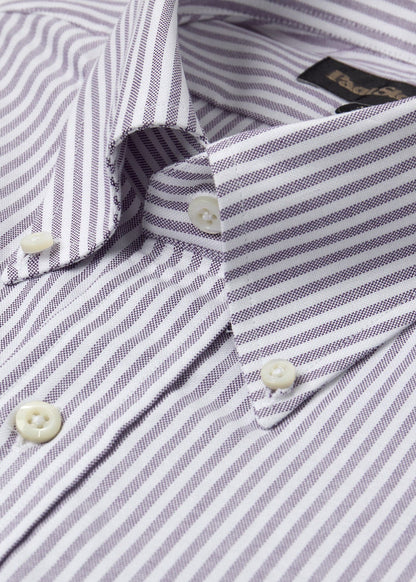 Stripe Oxford Button-Down Shirt - Paul Stuart Premium
