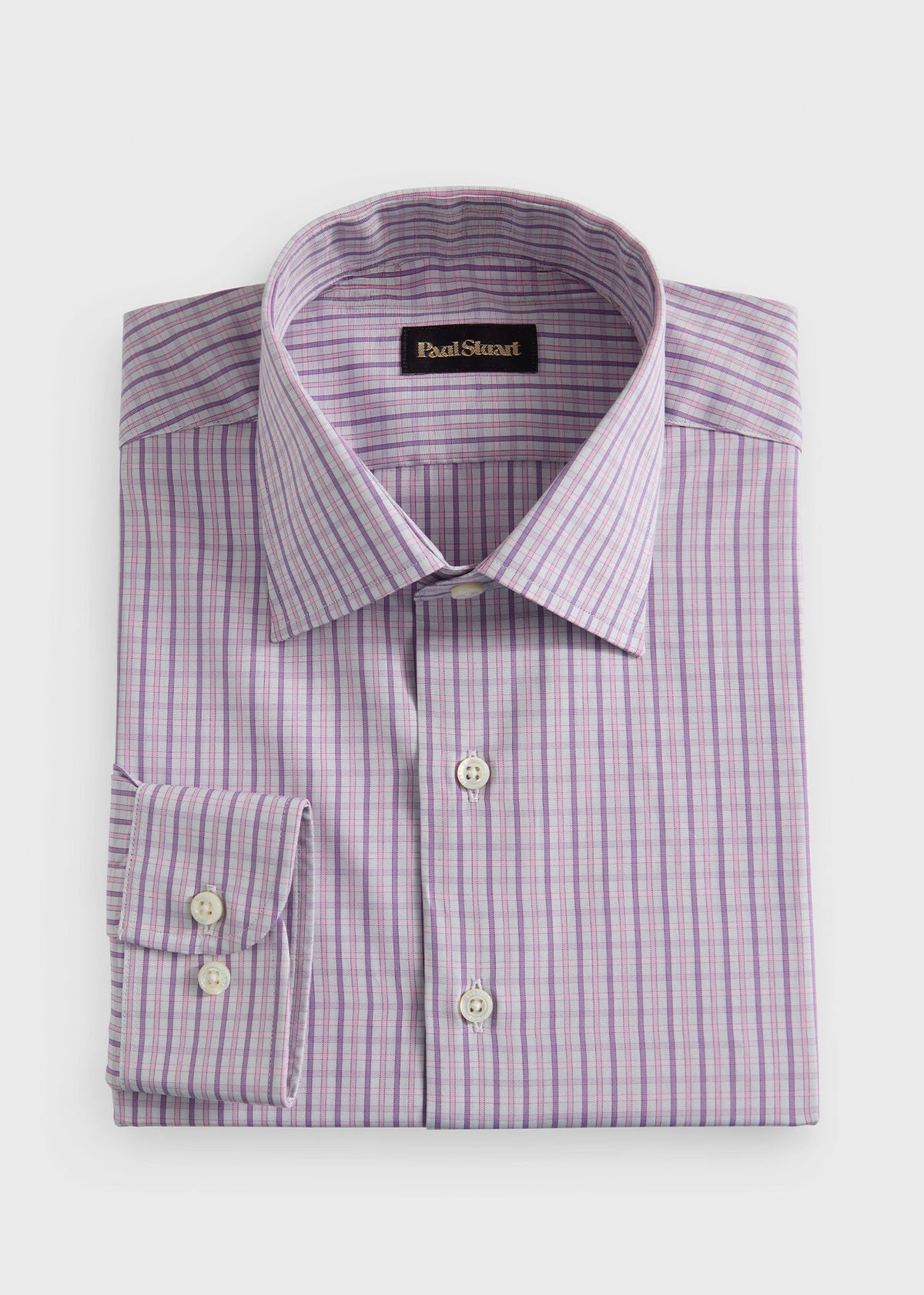 All Year Cotton Plaid Sport Shirt - Paul Stuart Classic