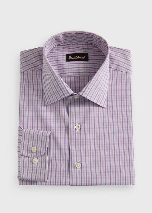 All Year Cotton Plaid Sport Shirt - Paul Stuart Classic
