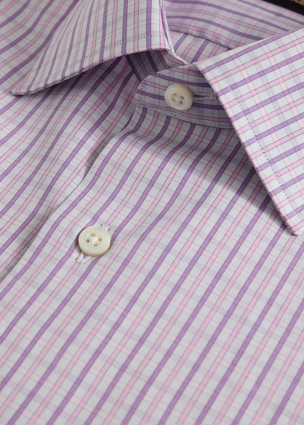All Year Cotton Plaid Sport Shirt - Paul Stuart Classic