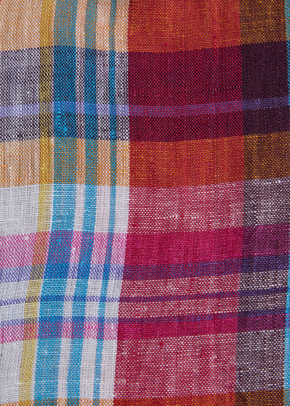 Linen Madras Shirt - Paul Stuart Latest