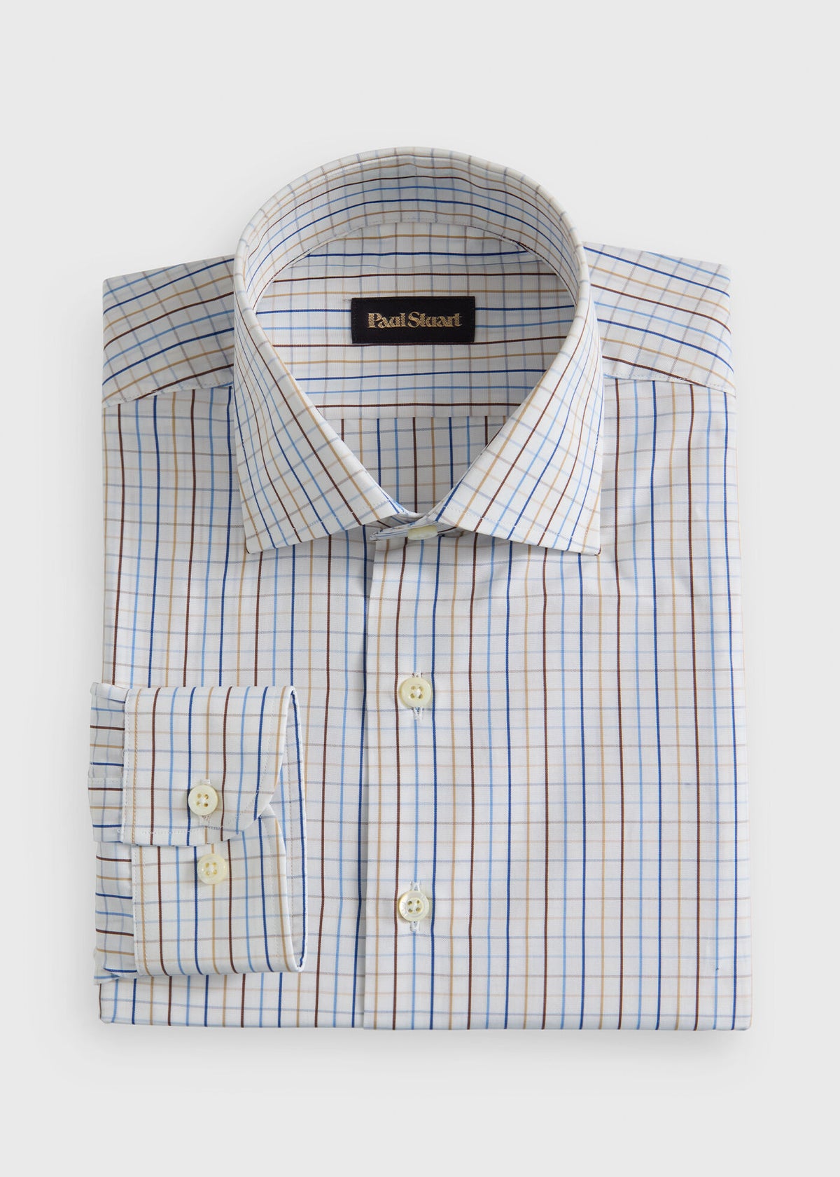 All Year Cotton Tattersall Sport Shirt - Paul Stuart Signature