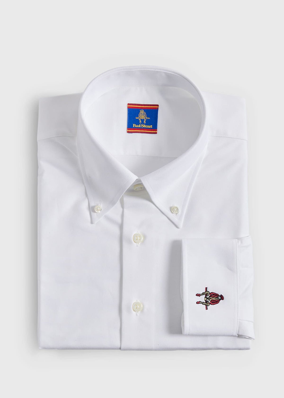 Cotton Oxford Logo Sport Shirt - Paul Stuart Essential