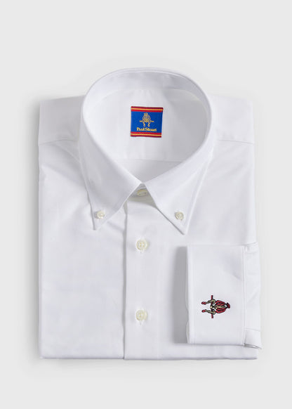 Cotton Oxford Logo Sport Shirt - Paul Stuart Essential